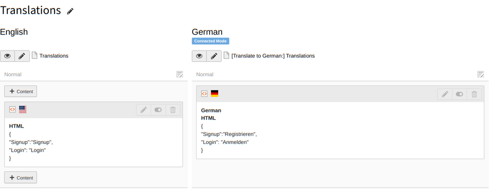 Typo3 Translation Backend