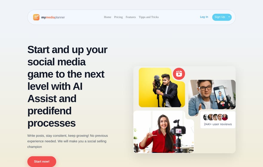 MyMediaPlanner AI social media planning tool